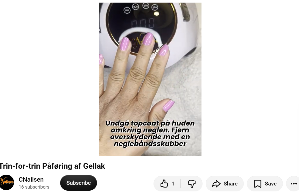  Trin-for-trin P&aring;f&oslash;ring af Gellak