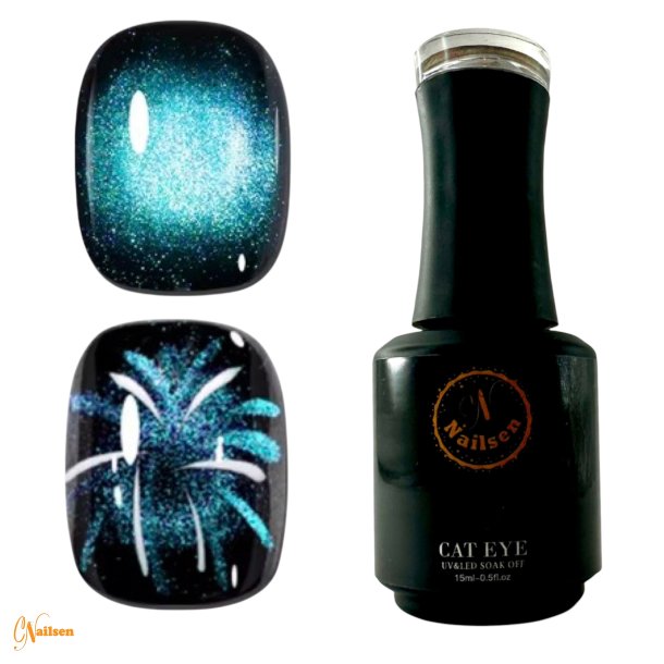 Light Blue Cat Eye 10D Gellak