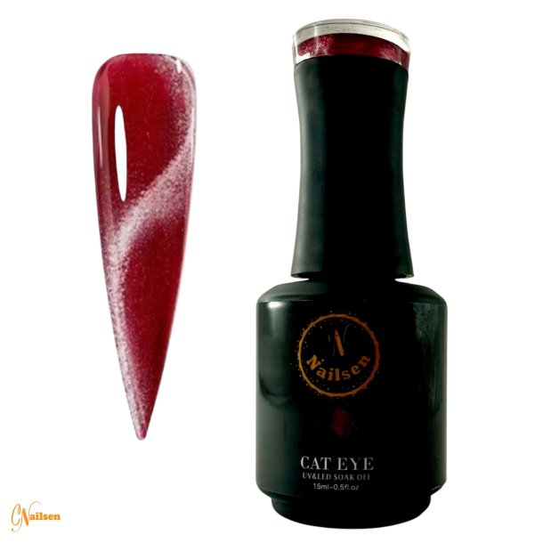 Red Diamond Cat Eye Gellak