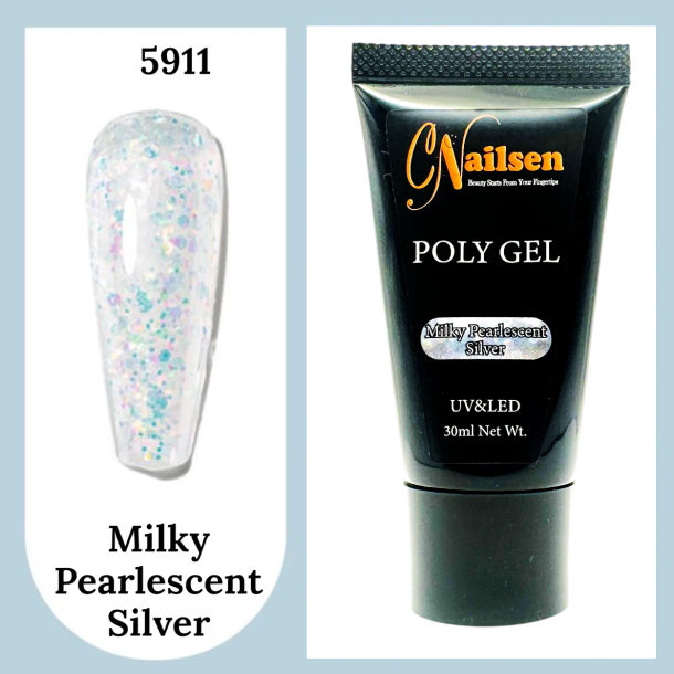 5911 Milky Pearlescent Silver 