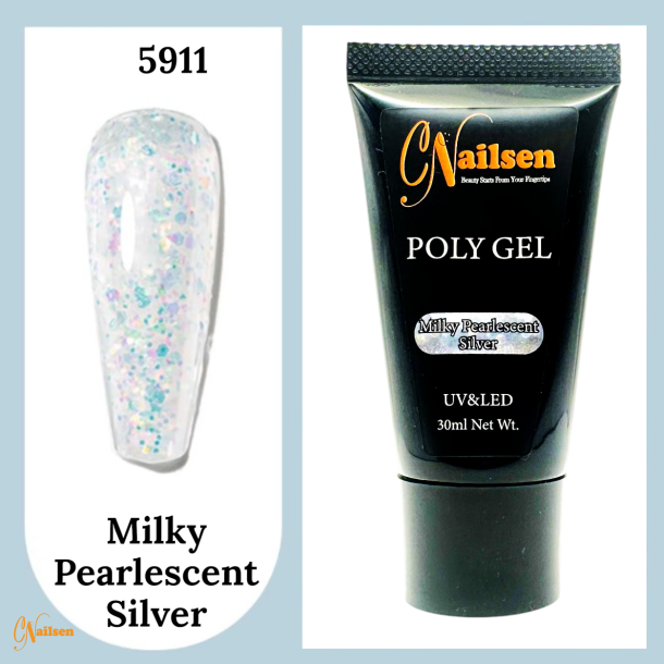 5911 Milky Pearlescent Silver 