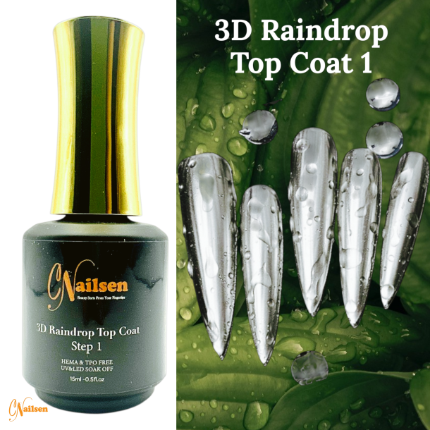 7001 3D Raindrop Top Coat Step 1
