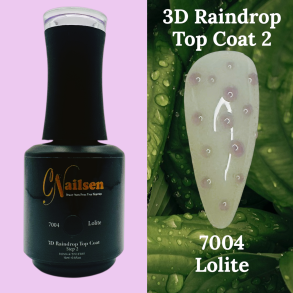 3D Raindrop Top Coat Step 2: 7004 Lolite