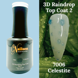 3D Raindrop Top Coat Step 2: 7006 Celestite