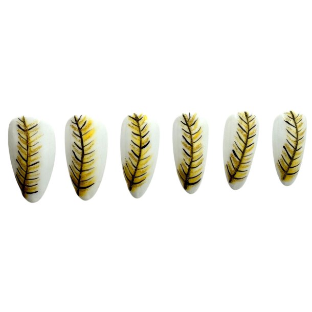 Kunstige Negle Fjer Design