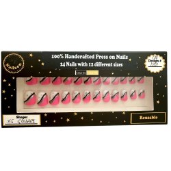 Kunstige Negle Halvfarve Design