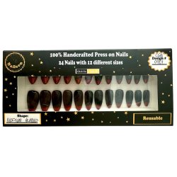 Kunstige Negle To-Farvet Design